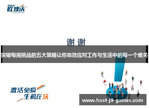 突破每周挑战的五大策略让你高效应对工作与生活中的每一个难关